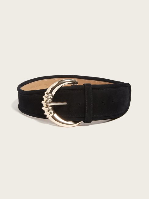 Ceinture En Suède Guess Noir De Jais