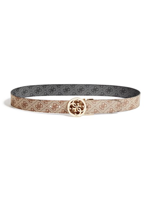 Ceinture Réversible Quattro G Signature Marron/noir Guess