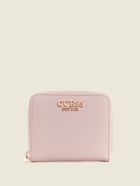 Laurel Petit Portefeuille Zippé Guess Rose Clair