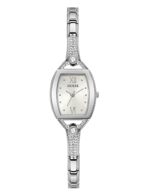 Montre Analogique Guess Argentée Et Strass Multi