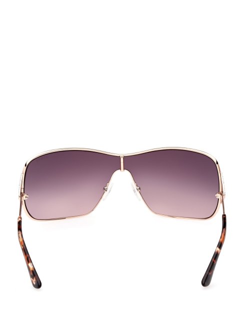 Guess Lunettes De Soleil Quattro G Logo Blanc/doré