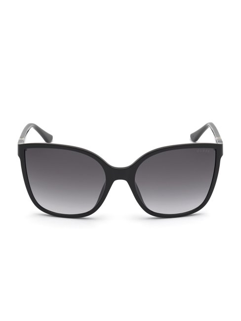 Lunettes De Soleil œil-de-chat Oversize Argentées Guess