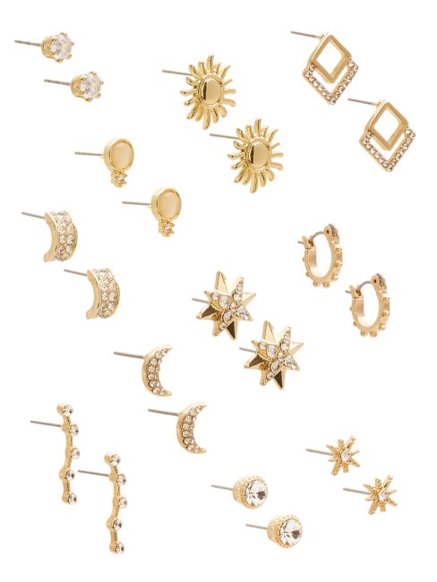 Ensemble De Boucles D'oreilles En Or Guess Glamour