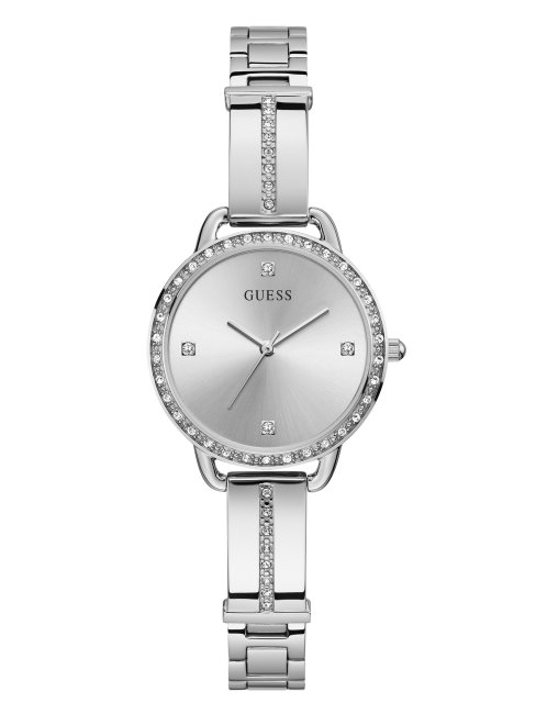 Montre Analogique Guess Multi à Cristaux Argentés