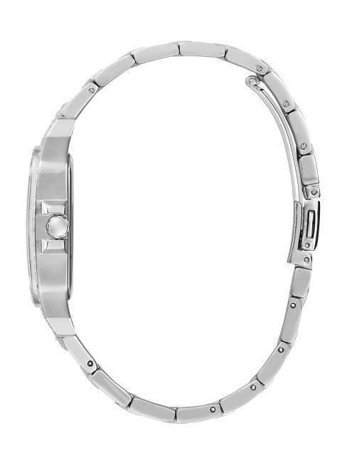 Montre Multifonction Carrée Argentée Silver Guess