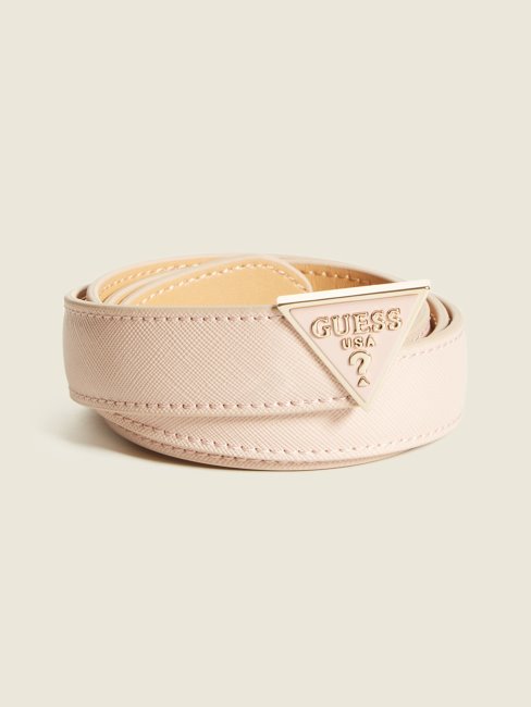 Ceinture Guess Alexie Logo Rose Clair