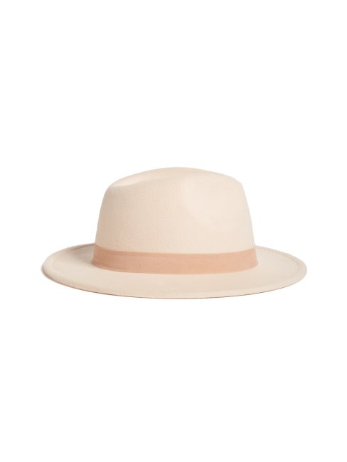 Chapeau Beige à Large Bord Vickie Guess