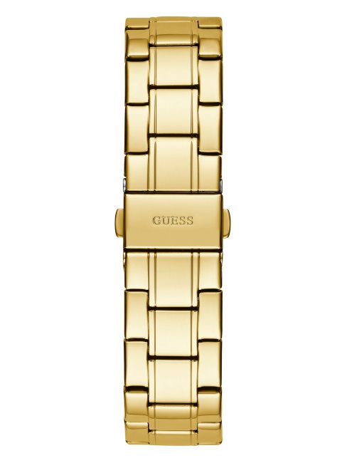 Montre Analogique à Cristaux Dorés Multiples Guess