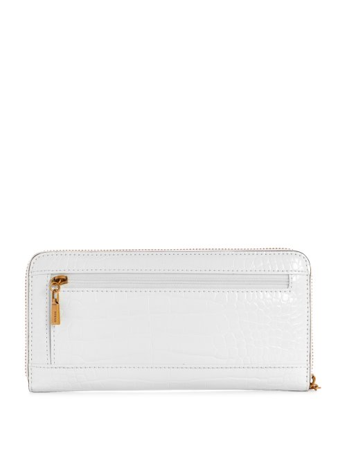Laurel Grand Portefeuille Zippé Guess Blanc
