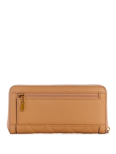 Grand Portefeuille Beige Overflow Guess Abey Zippé