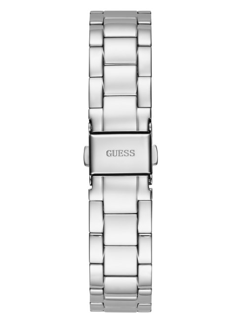 Montre Analogique Bleue Et Argentée Guess Multi