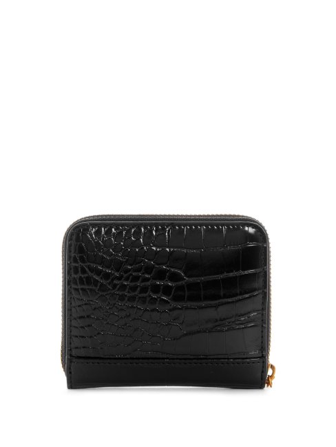 Petit Portefeuille Zippé Noir Laurel Guess