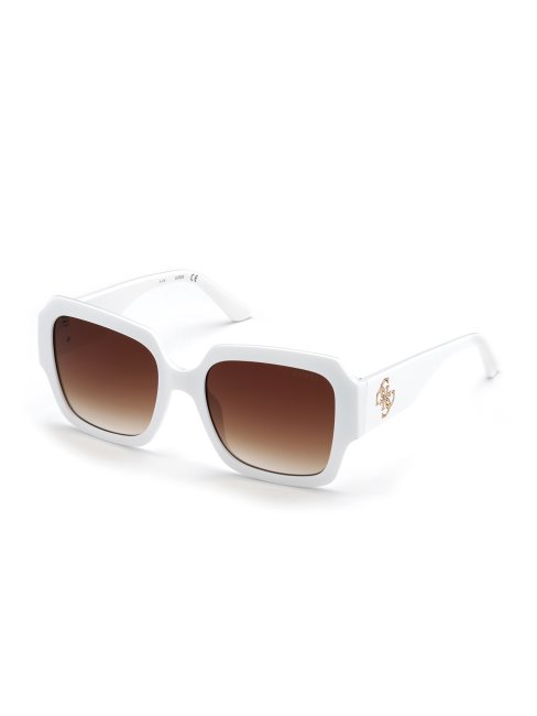 Lunettes De Soleil Papillon Addison Blanc Guess