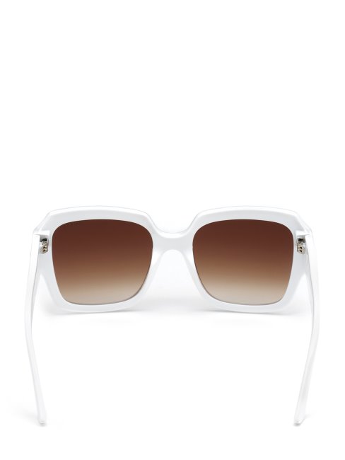 Lunettes De Soleil Papillon Addison Blanc Guess