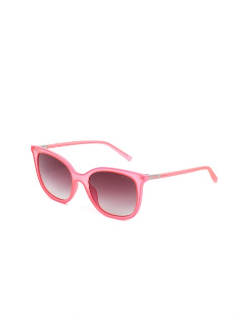 Guess Lunettes De Soleil Carrées Mariel Rouges à Bordure Fluo