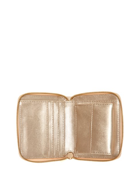 Guess Petit Portefeuille Zippé Cognac Laurel Léger