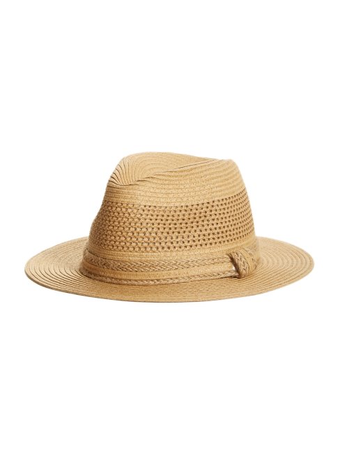 Chapeau Panama En Paille Bora Naturelle Guess