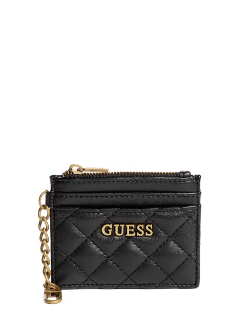 Porte-cartes Matelassé Noir Guess