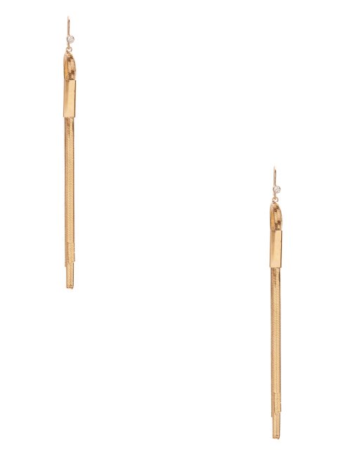 Guess Boucles D'oreilles Linéaires Chaîne Serpent Doré Doré