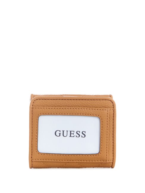 Débordement Beige Abey Porte-cartes Et Porte-monnaie Guess