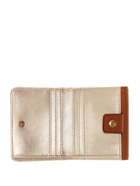 Débordement Beige Abey Porte-cartes Et Porte-monnaie Guess
