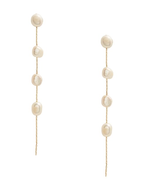 Guess Boucle D'oreille Chaîne Ou Perle D'eau Douce