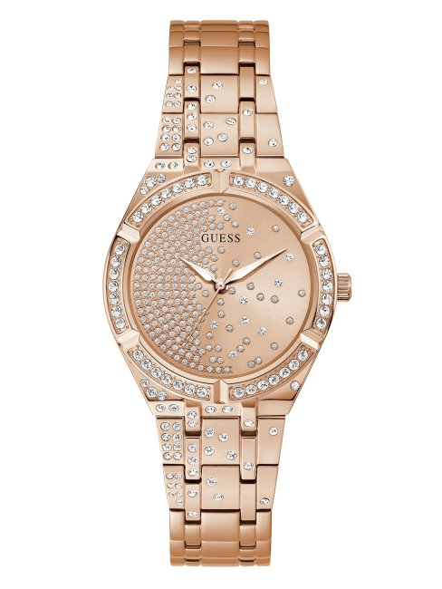 Montre Analogique Multi Guess Dorée Rose