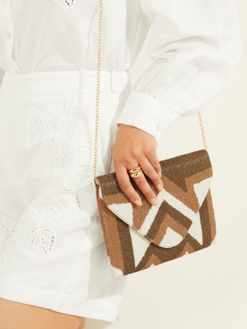 Pochette à Perles Naturelles Guess