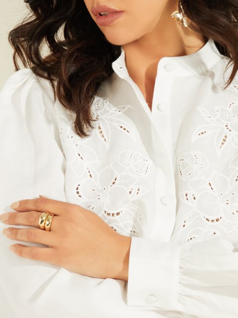 Guess Ensemble De Bagues En Forme De Dôme En Plaqué Or 14 Carats - Taille 7 Or