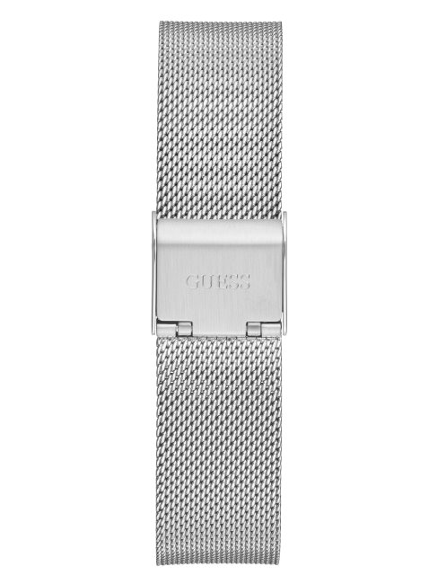 Montre Analogique à Logo Argenté Guess Silver