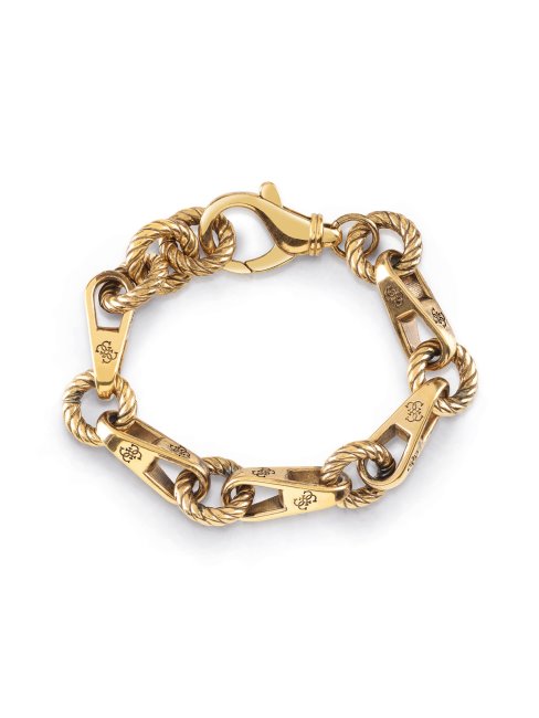 Ag Bracelet Chaîne Torchon Doré Guess