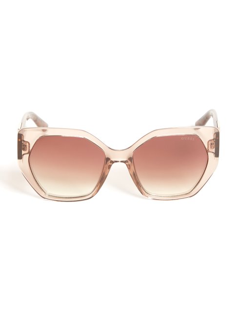 Lunettes De Soleil Géométriques Triangle Nude Guess