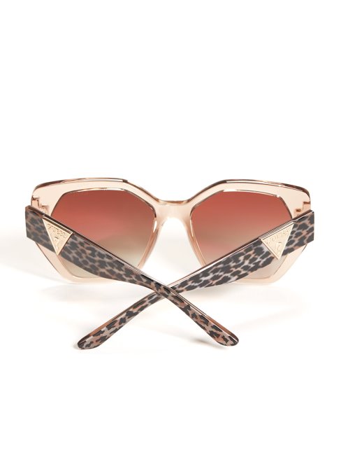 Lunettes De Soleil Géométriques Triangle Nude Guess