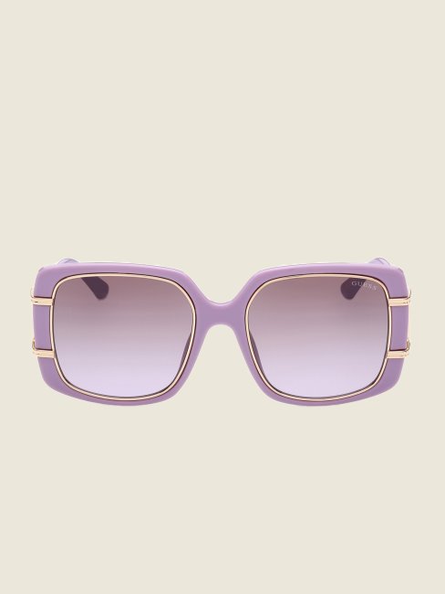 Lunettes De Soleil Carrées Oversize Guess Violet