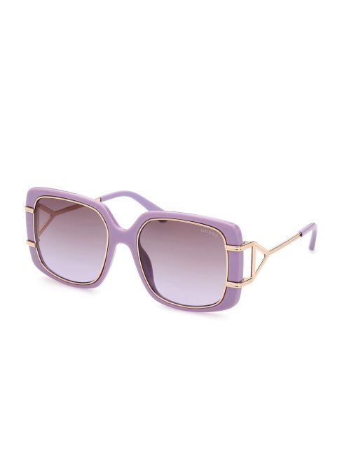 Lunettes De Soleil Carrées Oversize Guess Violet