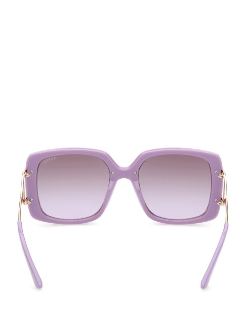 Lunettes De Soleil Carrées Oversize Guess Violet