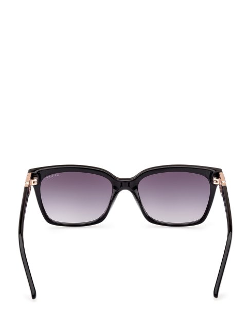 Lunettes De Soleil Carrées Plastique Guess Argent