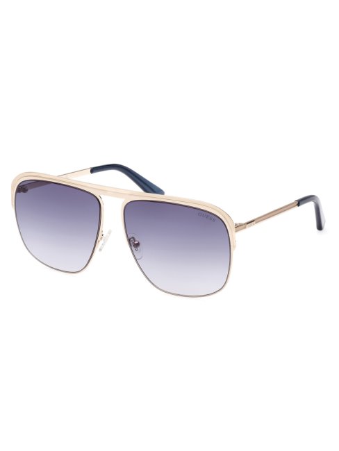 Lunettes De Soleil Aviateur Métal Vertes Guess