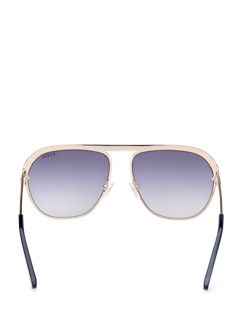 Lunettes De Soleil Aviateur Métal Vertes Guess