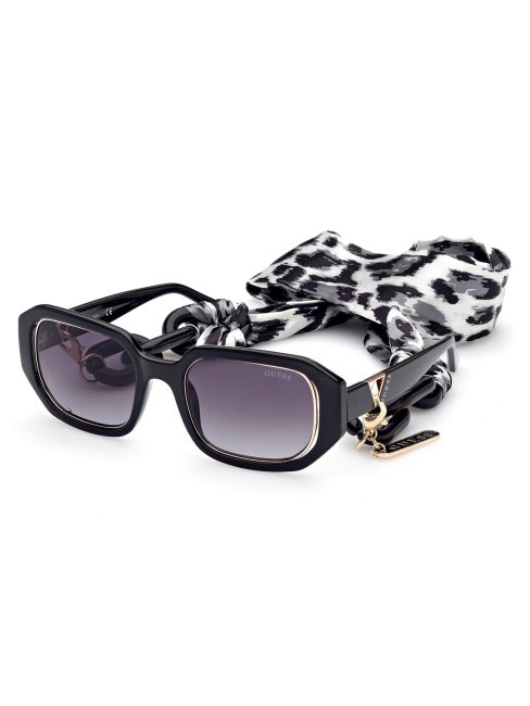 Lunettes De Soleil Rectangulaires Guess Argentées