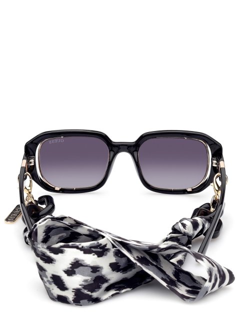 Lunettes De Soleil Rectangulaires Guess Argentées