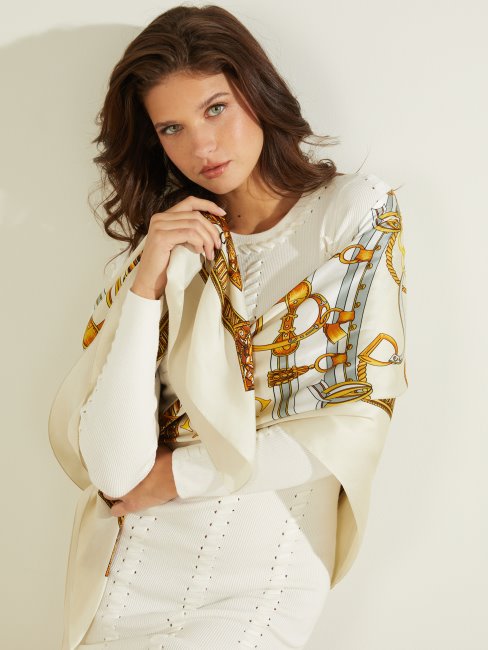 Foulard En Soie Baroque Stone Guess