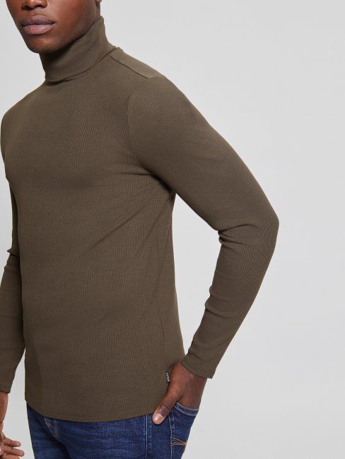 T-shirt à Col Roulé Mateo Devinez Cacao Doux-amer