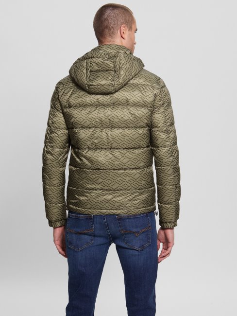 Veste Doudoune Ultra-légère Guess Eco Kaki Guess Geo