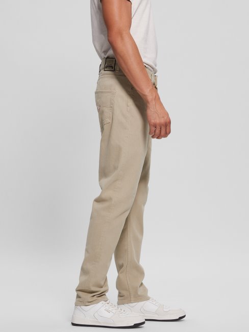 Pantalon Tissé Eco James Slim Guess Pasadena Stone