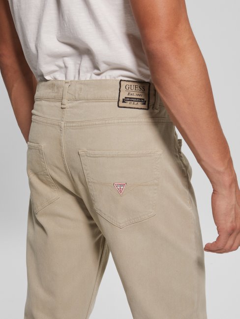 Pantalon Tissé Eco James Slim Guess Pasadena Stone