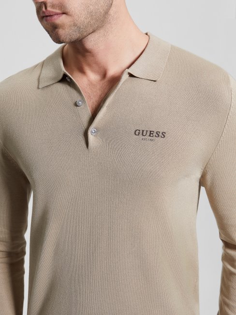 Polo Rayé Eco Royce Guess Impact Gris