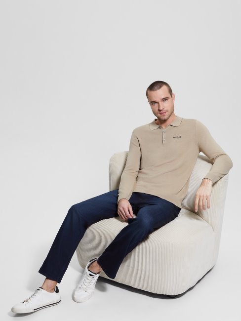 Polo Rayé Eco Royce Guess Impact Gris