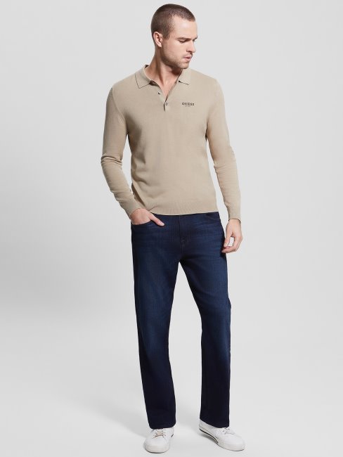 Polo Rayé Eco Royce Guess Impact Gris