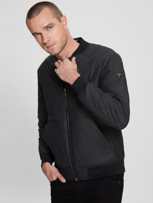 Blouson De Vol Matelassé Noir Jet Guess